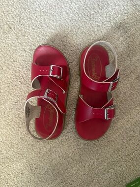 FootMates Red Double-Buckle Kids Sandals